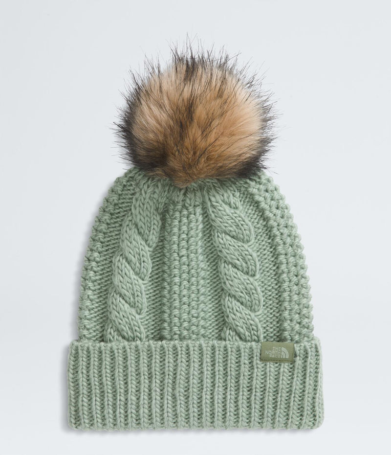 Gorro Oh Mega Fur Pom Beanie Verde Mujer The North Face - imagen 1
