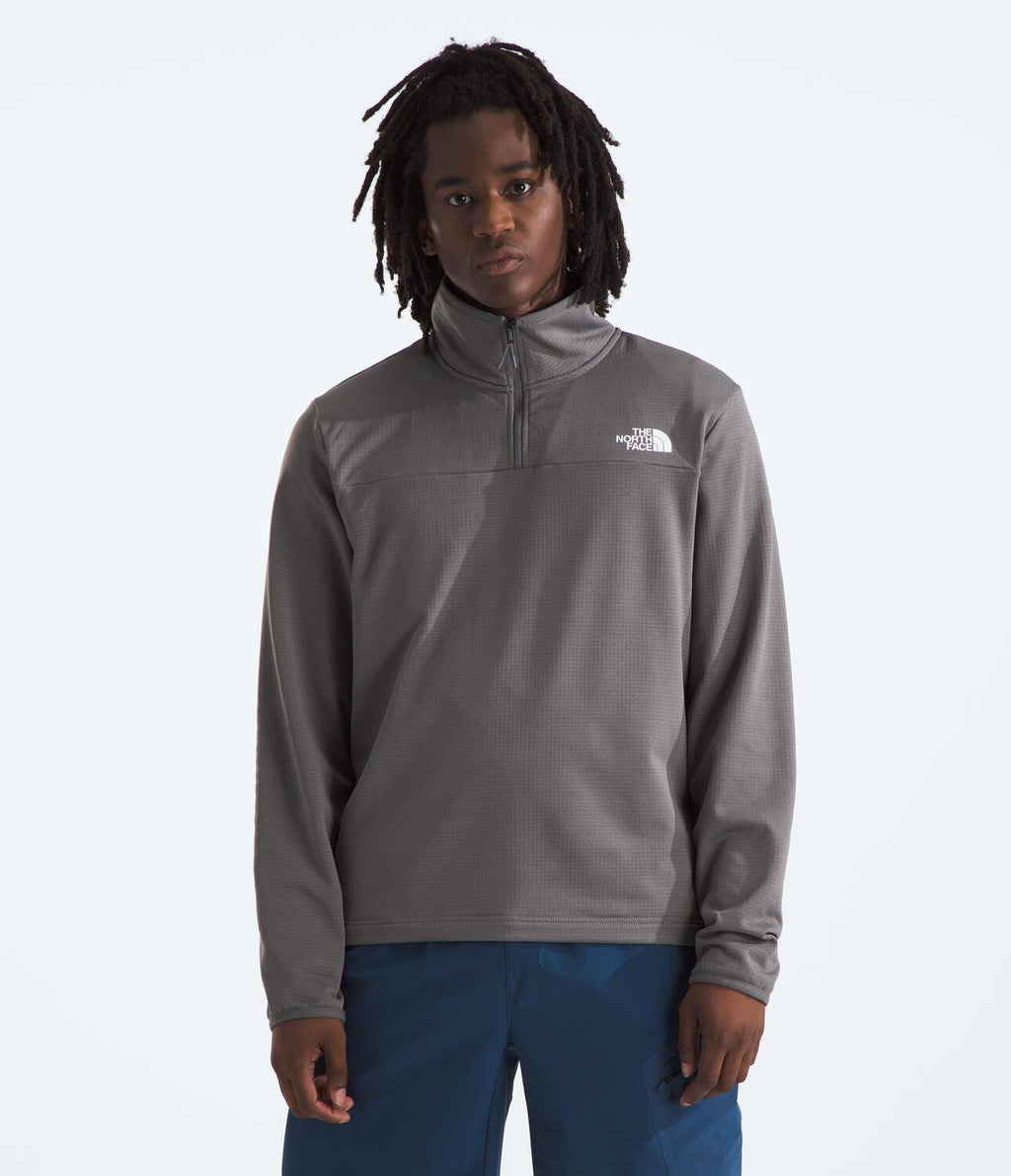 Chaqueta Polar Cedar Trail Grid Fleece 1/4 Zip Gris Hombre The North Face