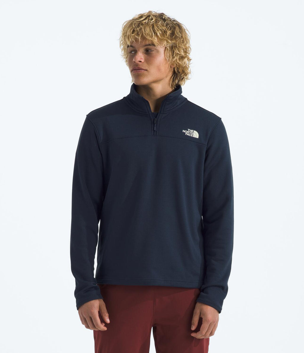 Chaqueta Polar Cedar Trail Grid Fleece 1/4 Zip Azul Hombre The North Face