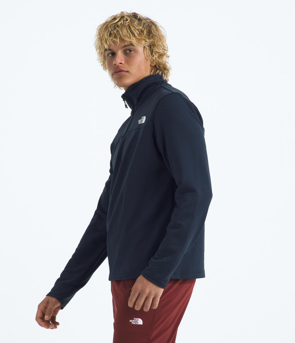 Chaqueta Polar Cedar Trail Grid Fleece 1/4 Zip Azul Hombre The North Face