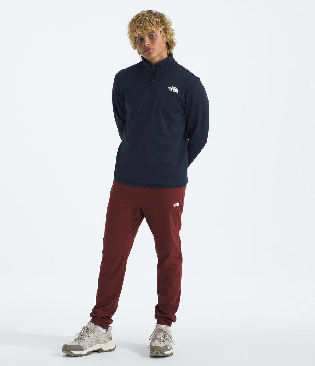Chaqueta Polar Cedar Trail Grid Fleece 1/4 Zip Azul Hombre The North Face