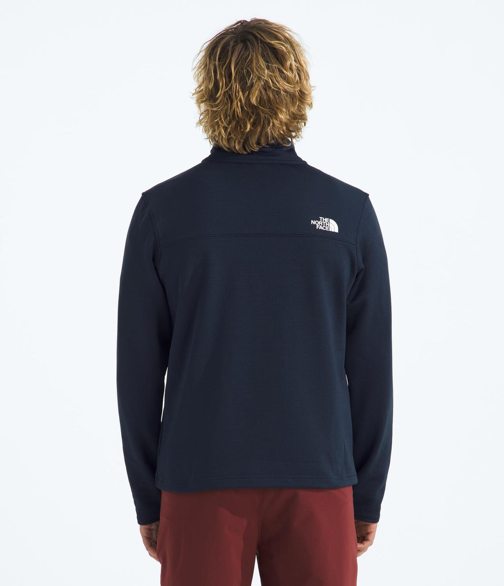 Chaqueta Polar Cedar Trail Grid Fleece 1/4 Zip Azul Hombre The North Face