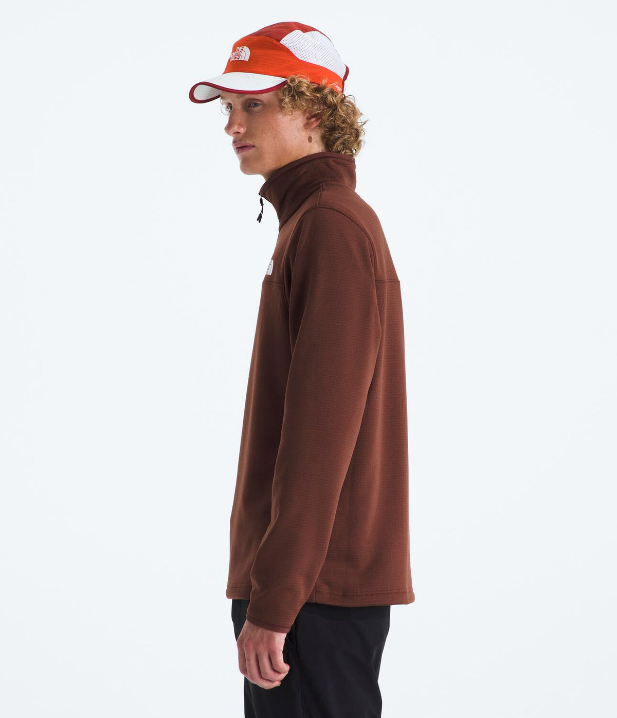 Chaqueta Polar Cedar Trail Grid Fleece 1/4 Zip Beige Hombre The North Face