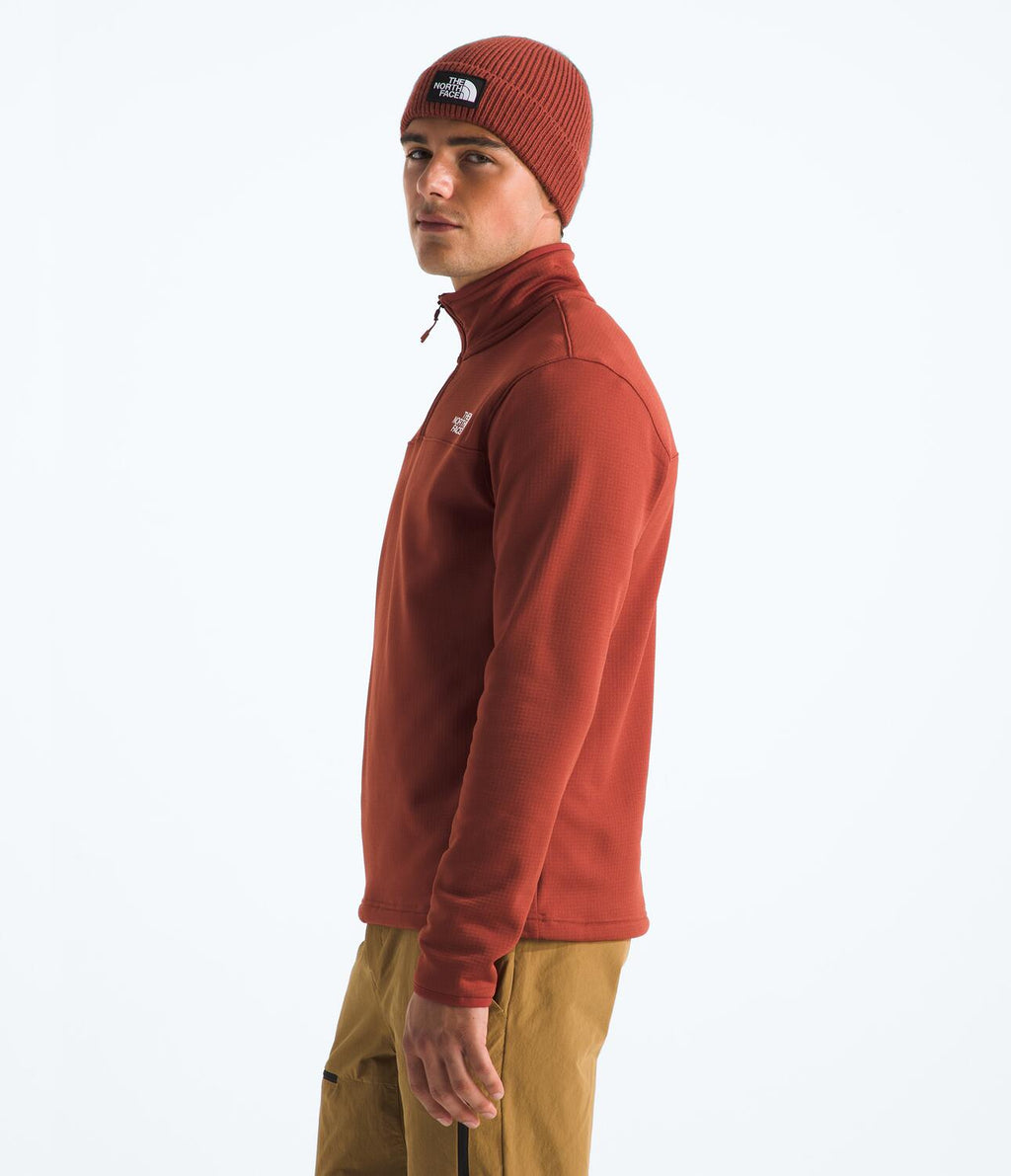 Chaqueta Polar Cedar Trail Grid Fleece 1/4 Zip Rojo Hombre The North Face