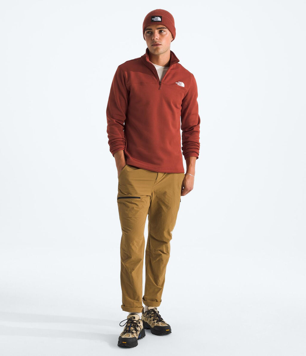 Chaqueta Polar Cedar Trail Grid Fleece 1/4 Zip Rojo Hombre The North Face