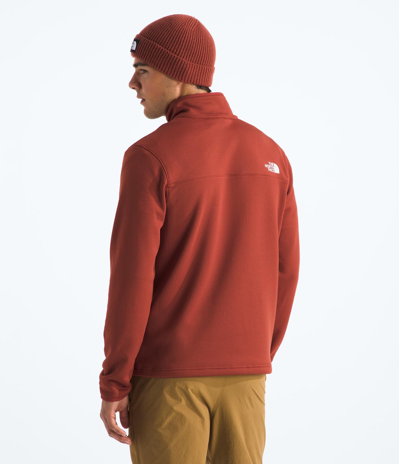 Chaqueta Polar Cedar Trail Grid Fleece 1/4 Zip Rojo Hombre The North Face