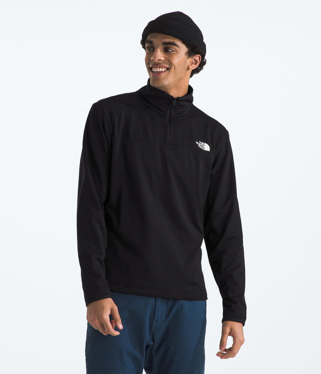 Chaqueta Polar Cedar Trail Grid Fleece 1/4 Zip Negro Hombre The North Face