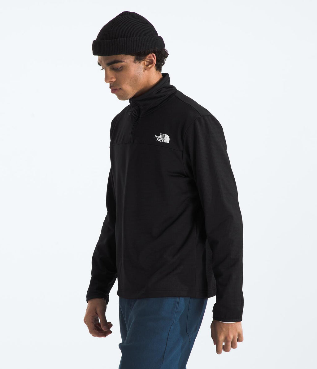 Chaqueta Polar Cedar Trail Grid Fleece 1/4 Zip Negro Hombre The North Face