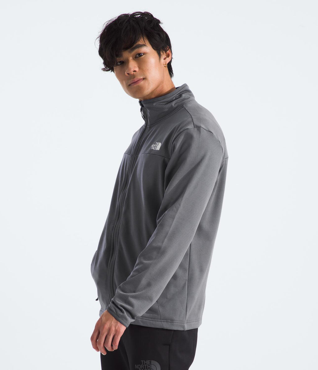 Chaqueta Polar Cedar Trail Grid Fleece Fz Jacket Gris Hombre The North Face