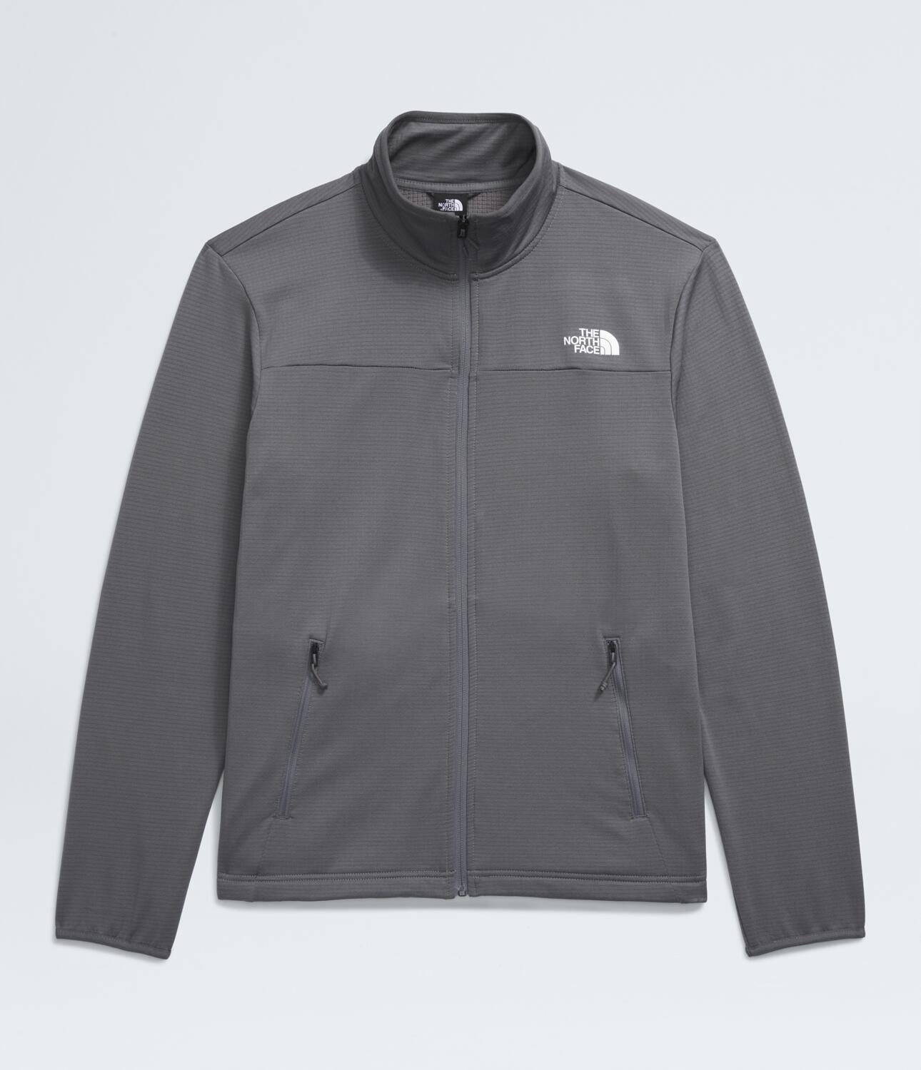 Chaqueta Polar Cedar Trail Grid Fleece Fz Jacket Gris Hombre The North Face