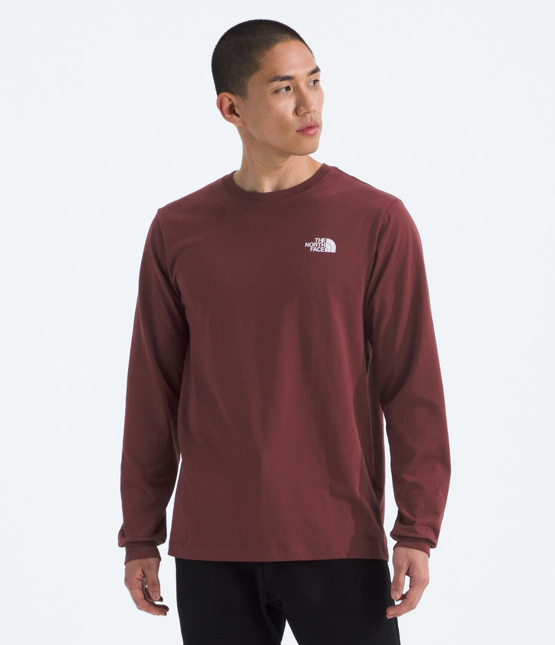 Camiseta Evolution Box Nse Long Sleeve Tee Vinotinto Hombre The North Face - imagen 1