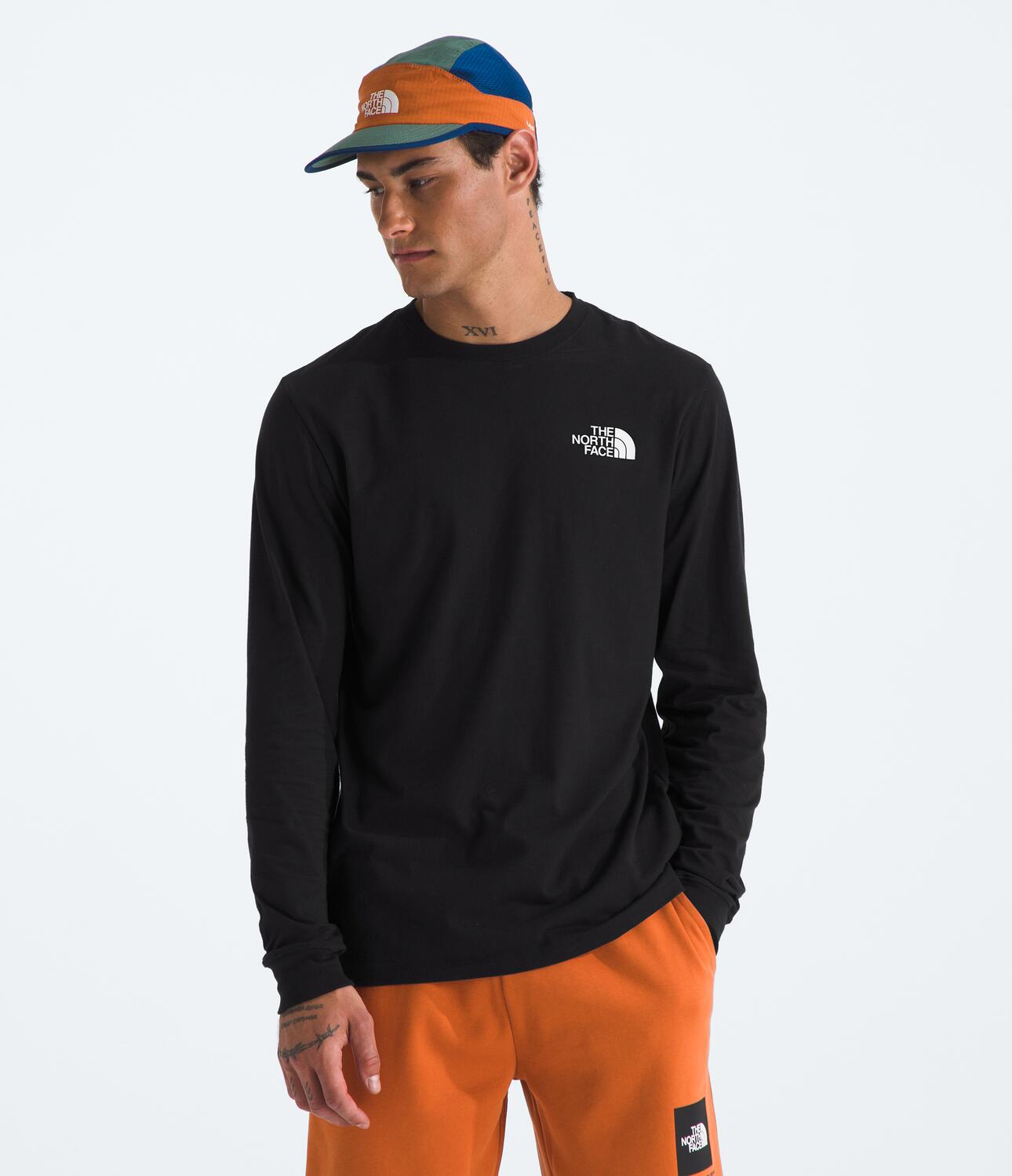 Camiseta Evolution Box Nse Long Sleeve Tee Negro Hombre The North Face - imagen 1