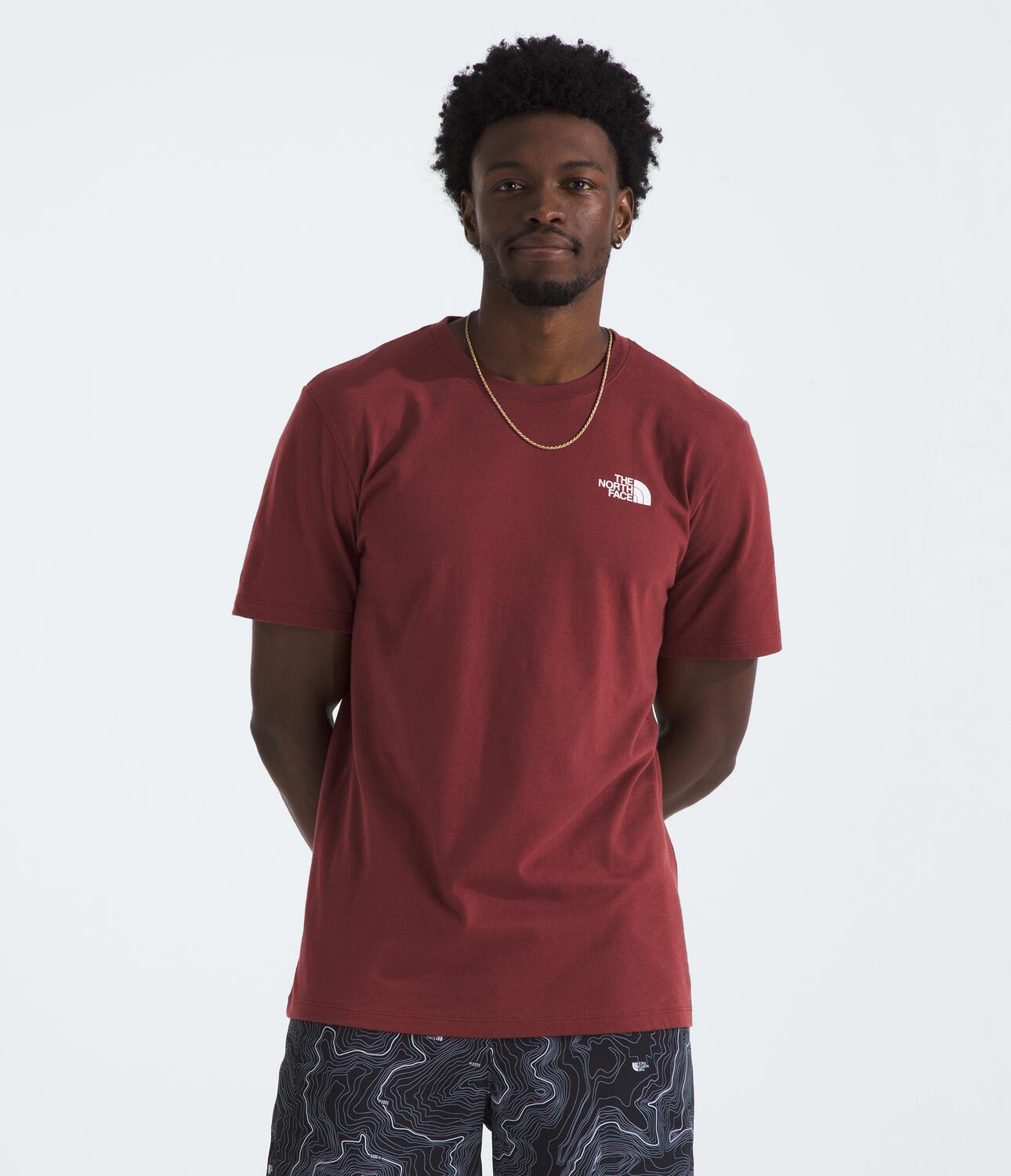 Camiseta Evolution Box Nse Short Sleeve Tee Vinotinto Hombre The North Face - imagen 1