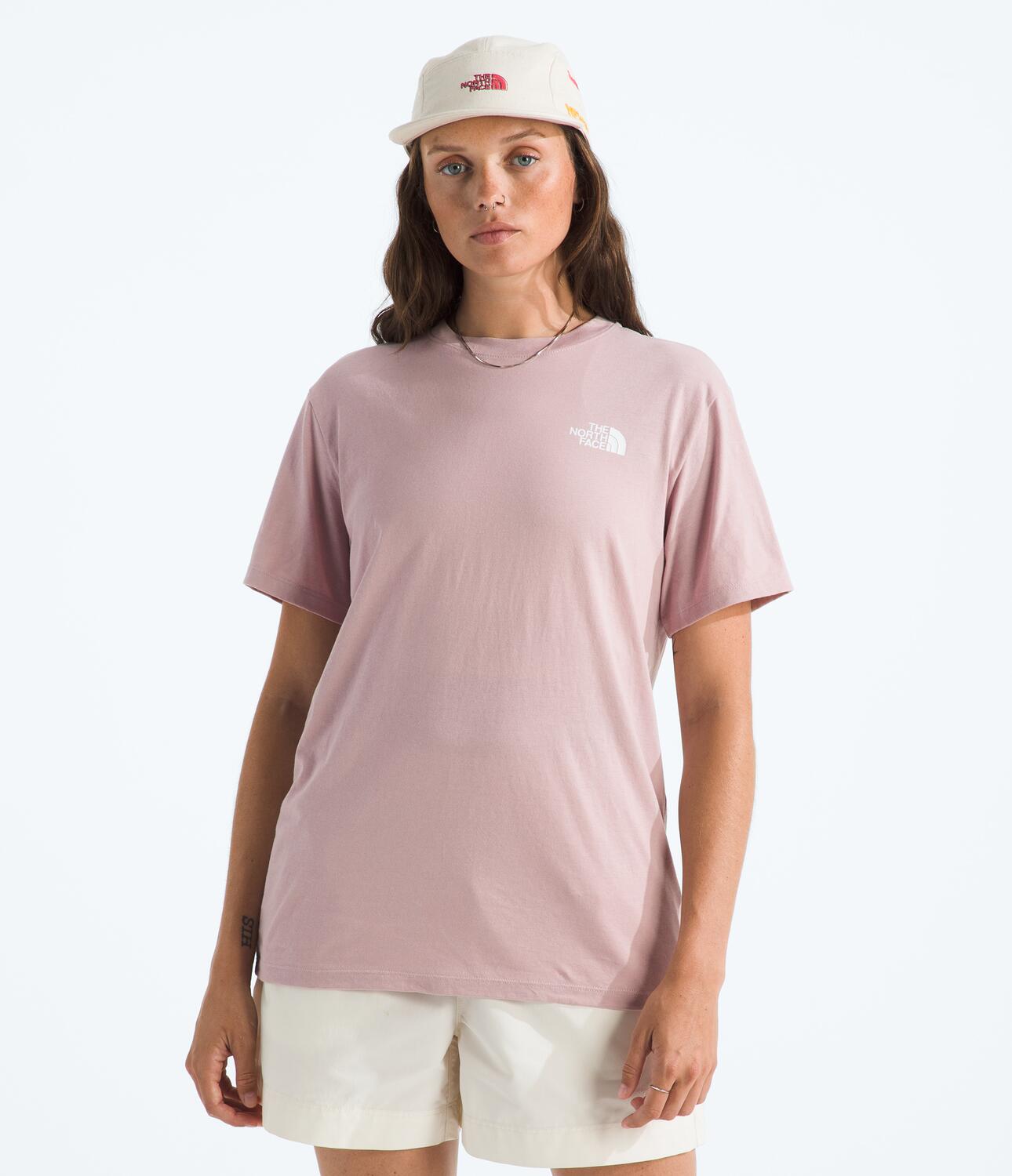 Camiseta Evolution Box Nse Short Sleeve Tee Rosada Mujer The North Face