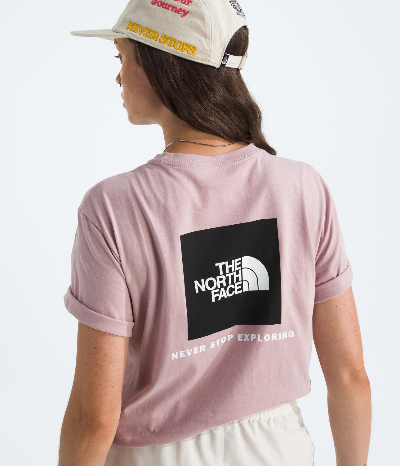 Camiseta Evolution Box Nse Short Sleeve Tee Rosada Mujer The North Face