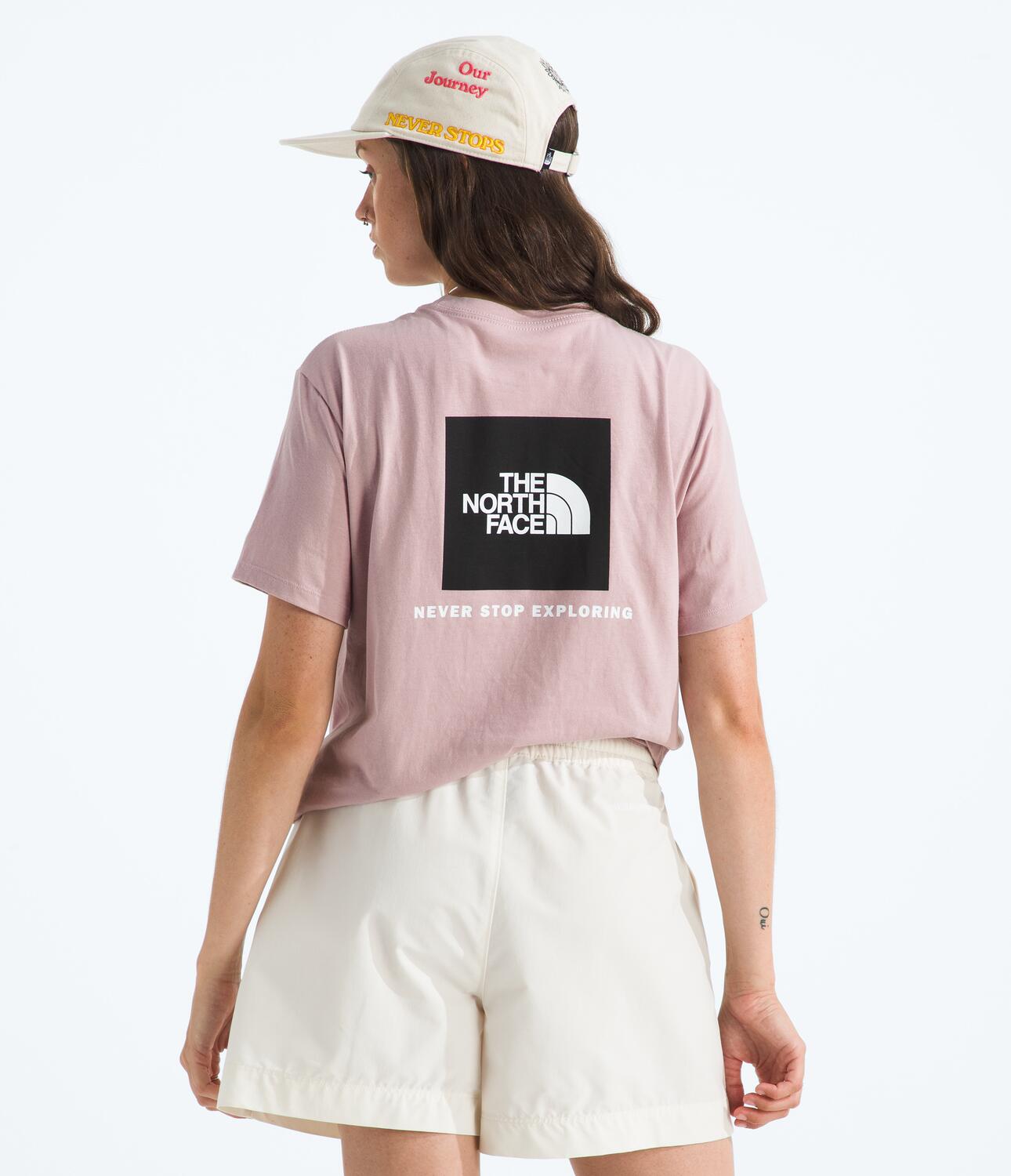 Camiseta Evolution Box Nse Short Sleeve Tee Rosada Mujer The North Face