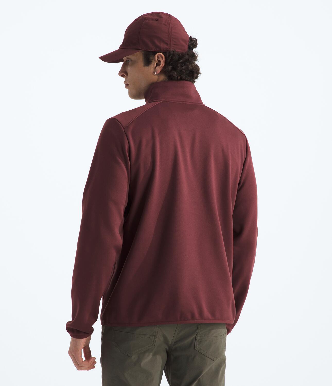 Chaqueta Tnf Performance Fleece 1/4 Zip Vinotinto Hombre The North Face - imagen 2