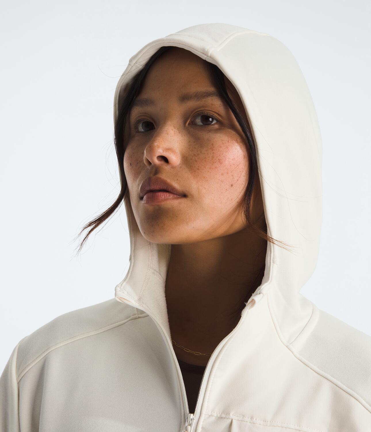 Chaqueta Tnf Performance Fleece Full Zip Hoodie Blanca Mujer The North Face - imagen 4