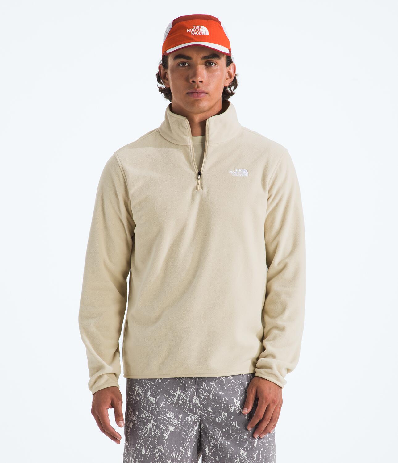 Buzo Polar Glacier Fleece 1/4 Zip Jacket Beige Hombre The North Face