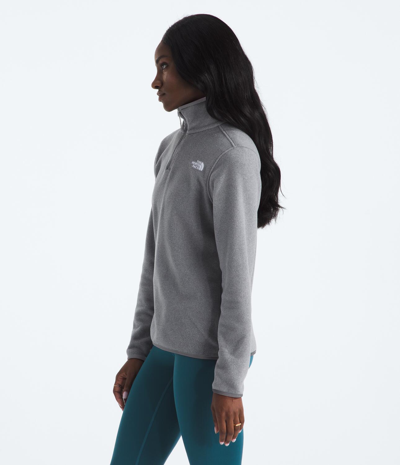 Buzo Polar Glacier Fleece 1/4 Zip Jacket Gris Mujer The North Face