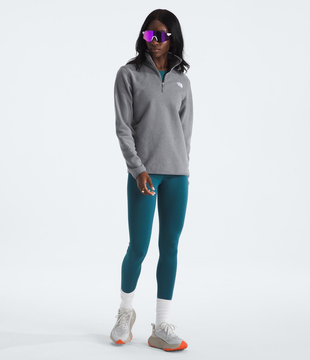 Buzo Polar Glacier Fleece 1/4 Zip Jacket Gris Mujer The North Face