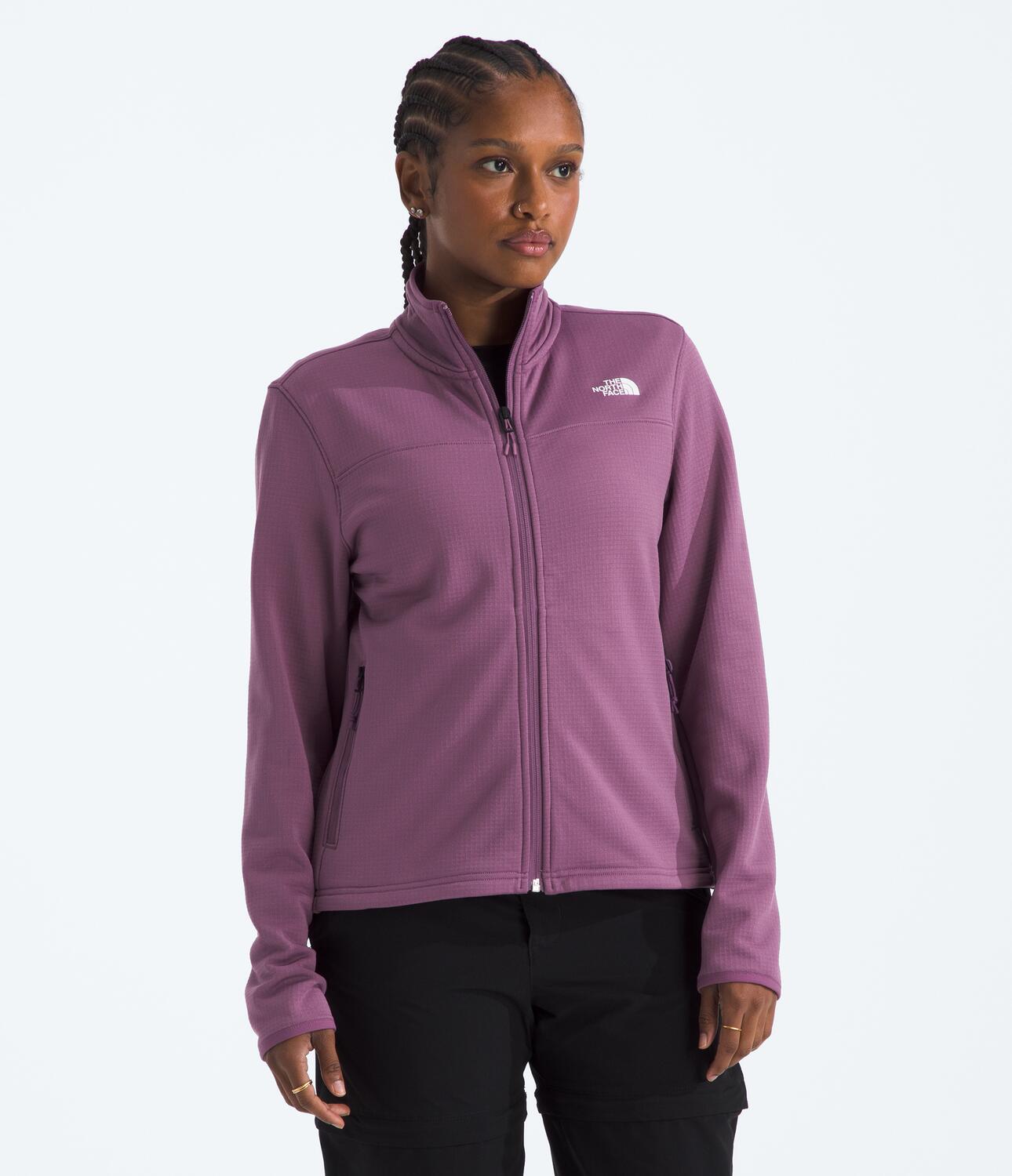 Chaqueta Polar Cedar Trail Grid Fleece Jacket Morado Mujer The North Face
