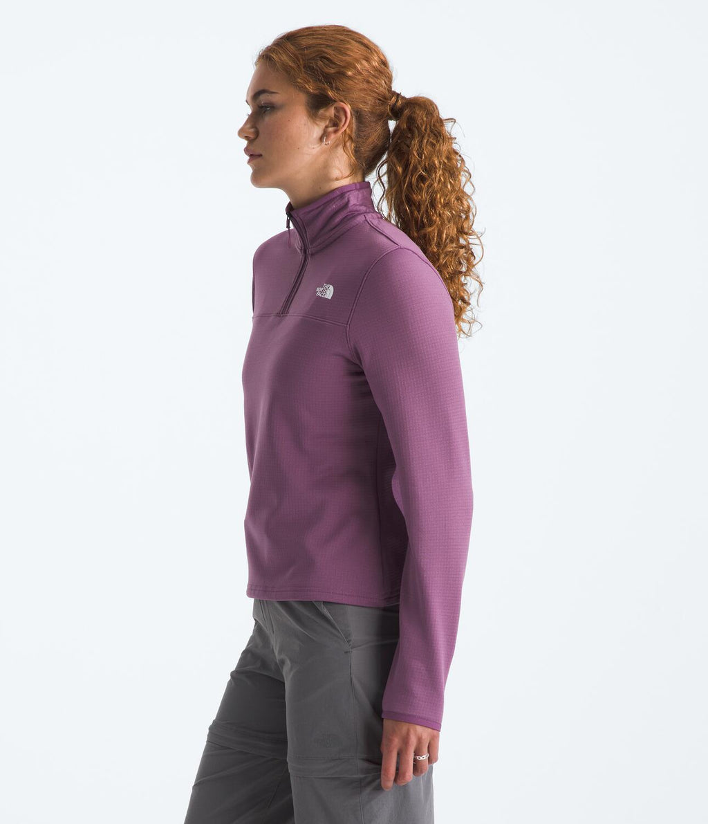 Chaqueta Polar Cedar Trail Grid Fleece 1/4 Zip Jacket Morado Mujer The North Face