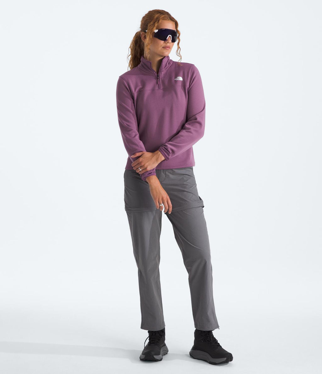 Chaqueta Polar Cedar Trail Grid Fleece 1/4 Zip Jacket Morado Mujer The North Face