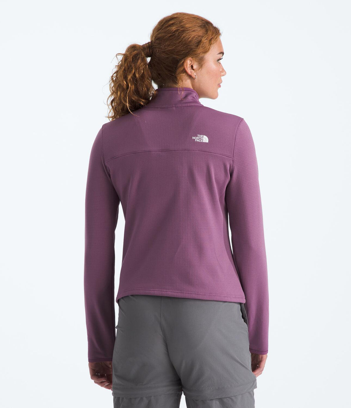 Chaqueta Polar Cedar Trail Grid Fleece 1/4 Zip Jacket Morado Mujer The North Face