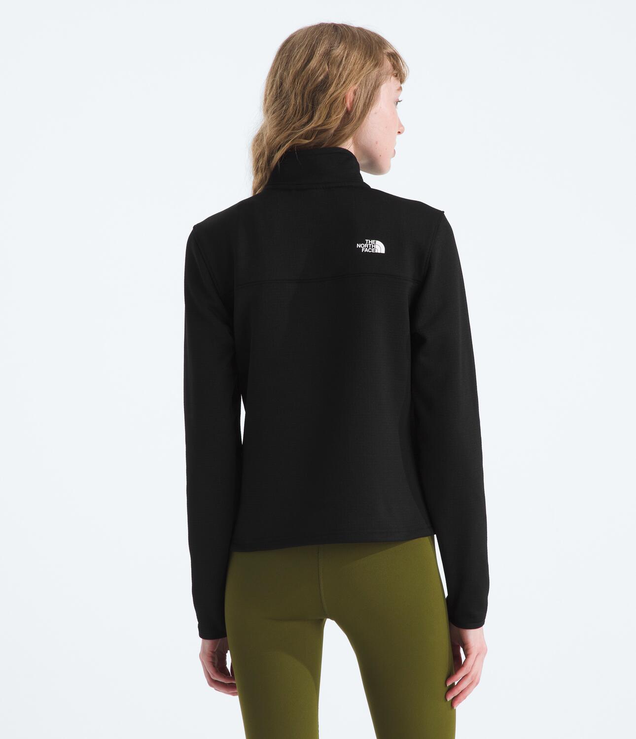 Chaqueta Polar Cedar Trail Grid Fleece 1/4 Zip Jacket Negro Mujer The North Face