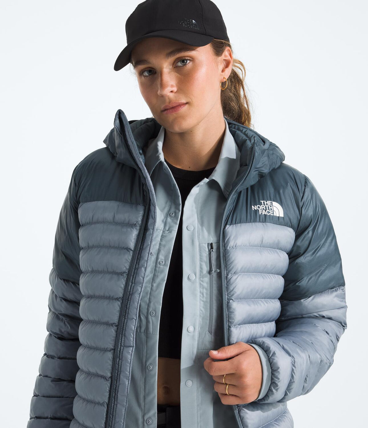 Chaqueta Terra Peak Hoodie Gris Mujer The North Face