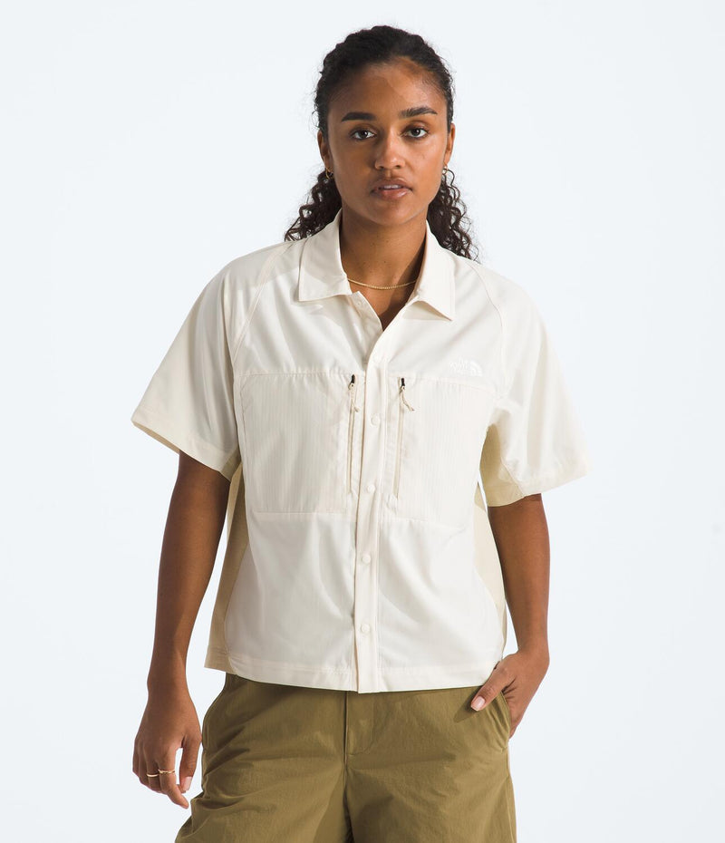 Camisa Trail Lightrange Ss Shirt Blanca Mujer The North Face