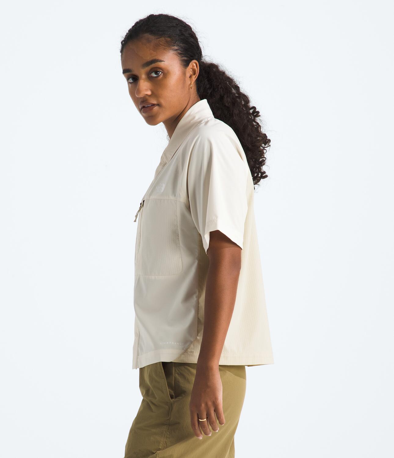 Camisa Trail Lightrange Ss Shirt Blanca Mujer The North Face