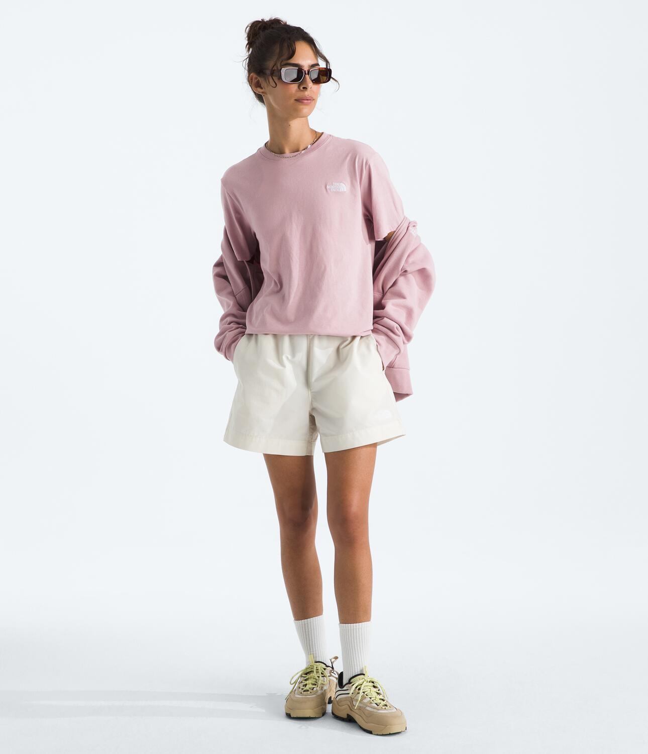 Camiseta Evolution Simple Dome Relaxed Short Sleeve Tee Rosada Mujer The North Face