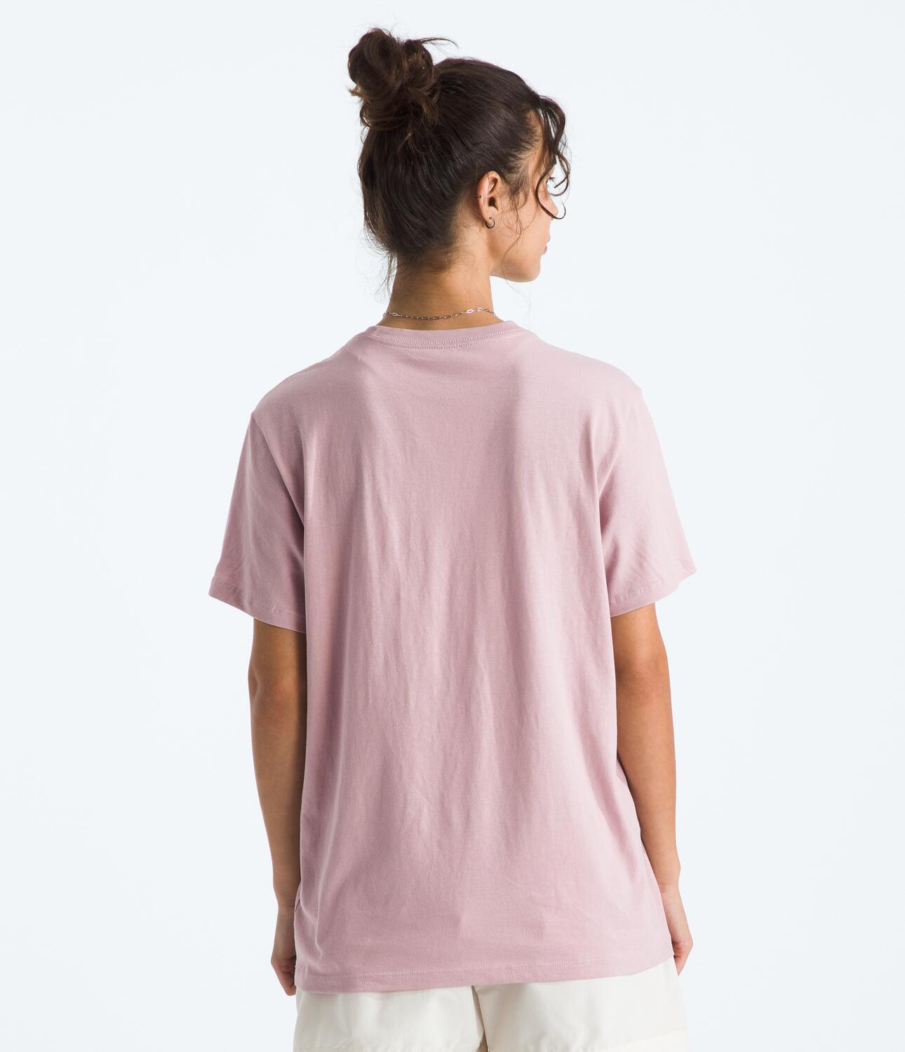 Camiseta Evolution Simple Dome Relaxed Short Sleeve Tee Rosada Mujer The North Face