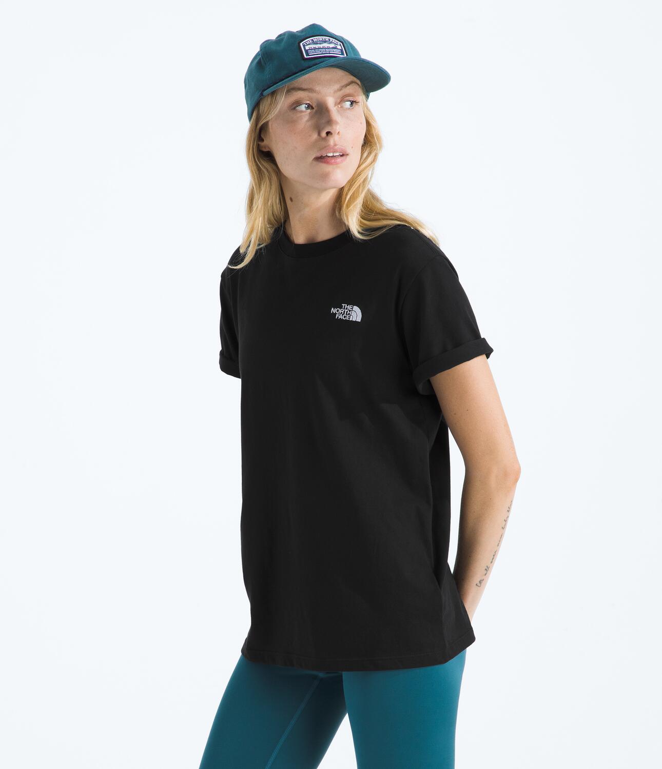 Camiseta Evolution Simple Dome Relaxed Short Sleeve Tee Negra Mujer The North Face