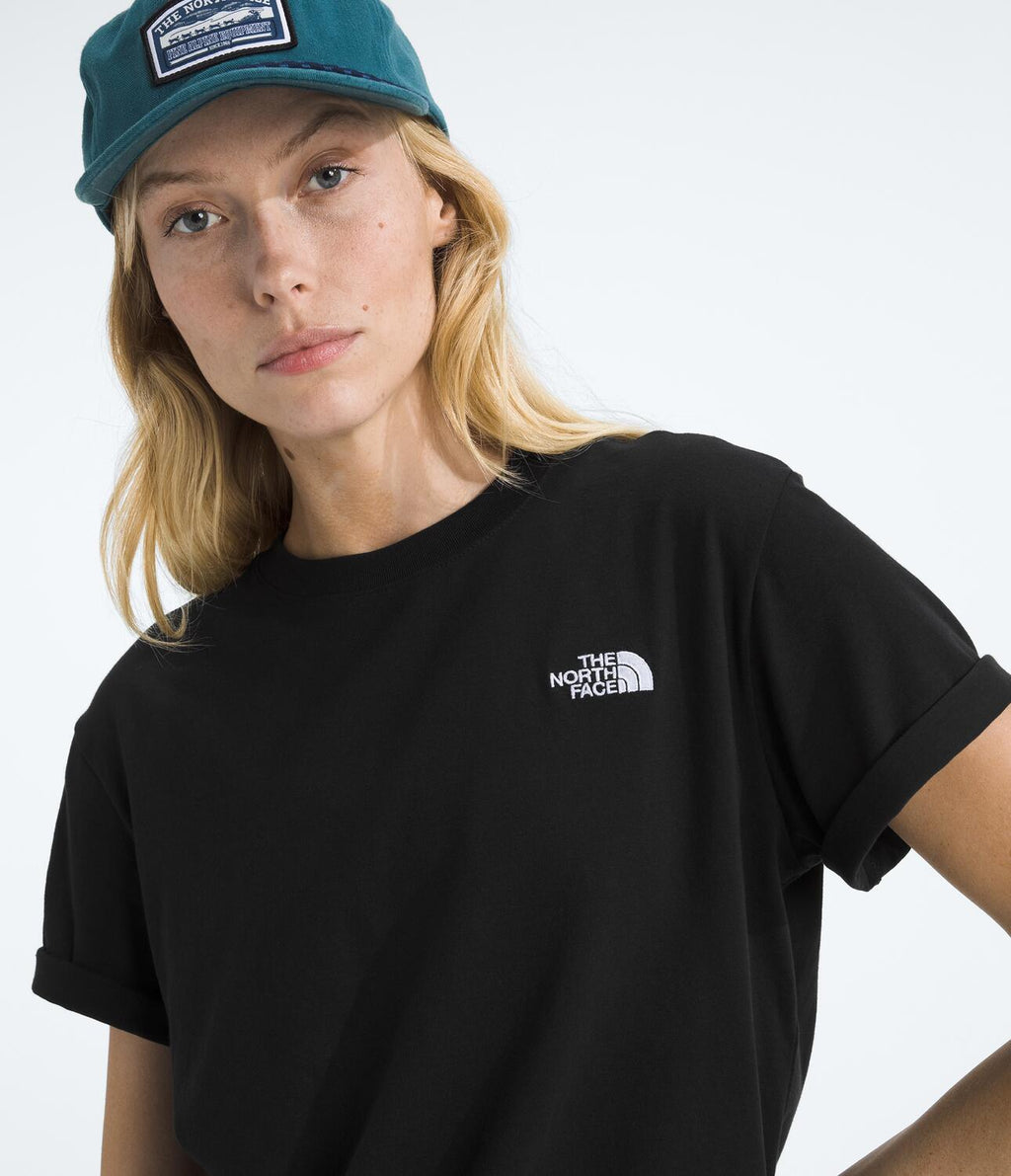 Camiseta Evolution Simple Dome Relaxed Short Sleeve Tee Negra Mujer The North Face
