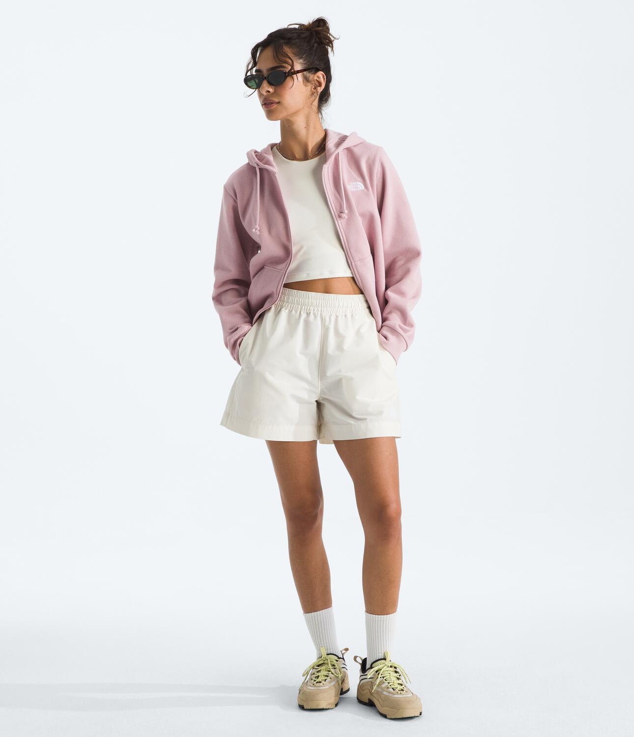 Buzo Evolution Simple Dome Full Zip Hoodie Rosado Mujer The North Face