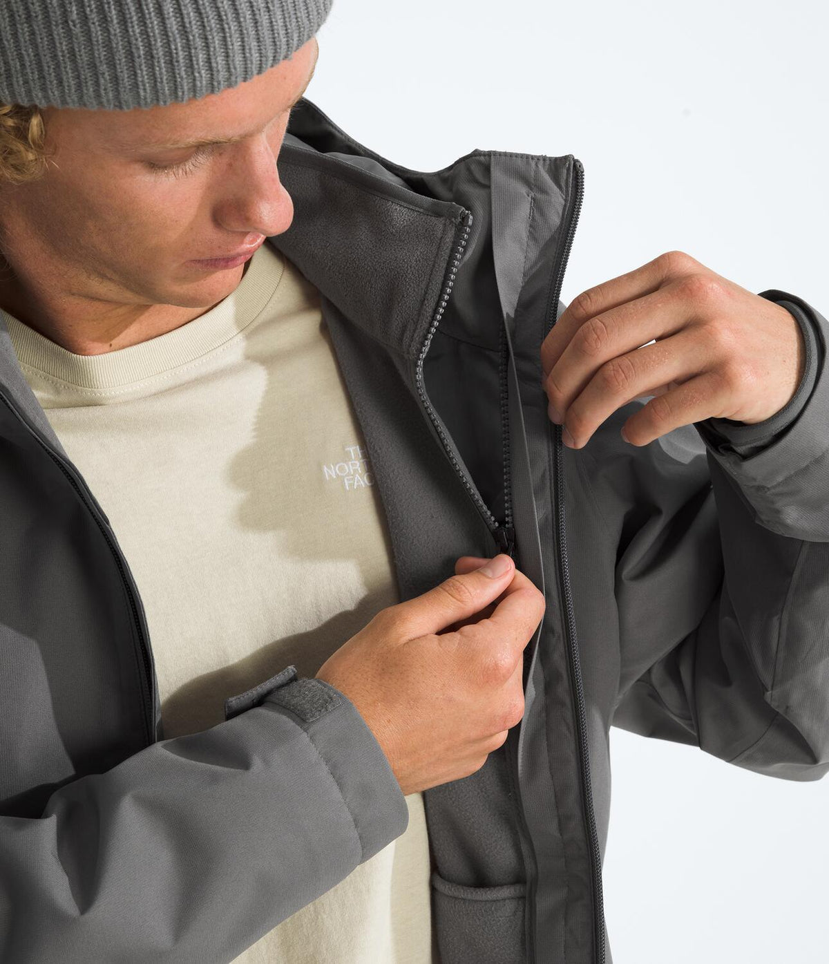 Chaqueta 3 en 1 Quest Mono Triclimate Gris Hombre The North Face
