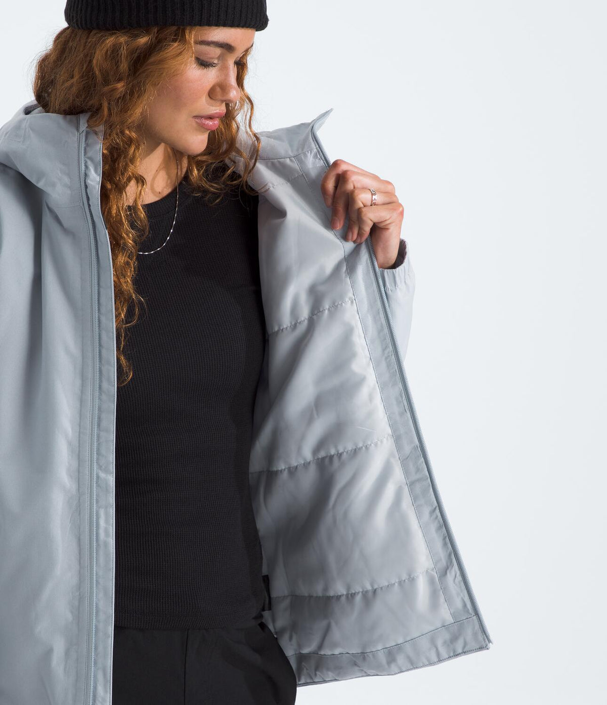 Chaqueta Impermeable Quest Mono Ins Jacket Gris Mujer The North Face