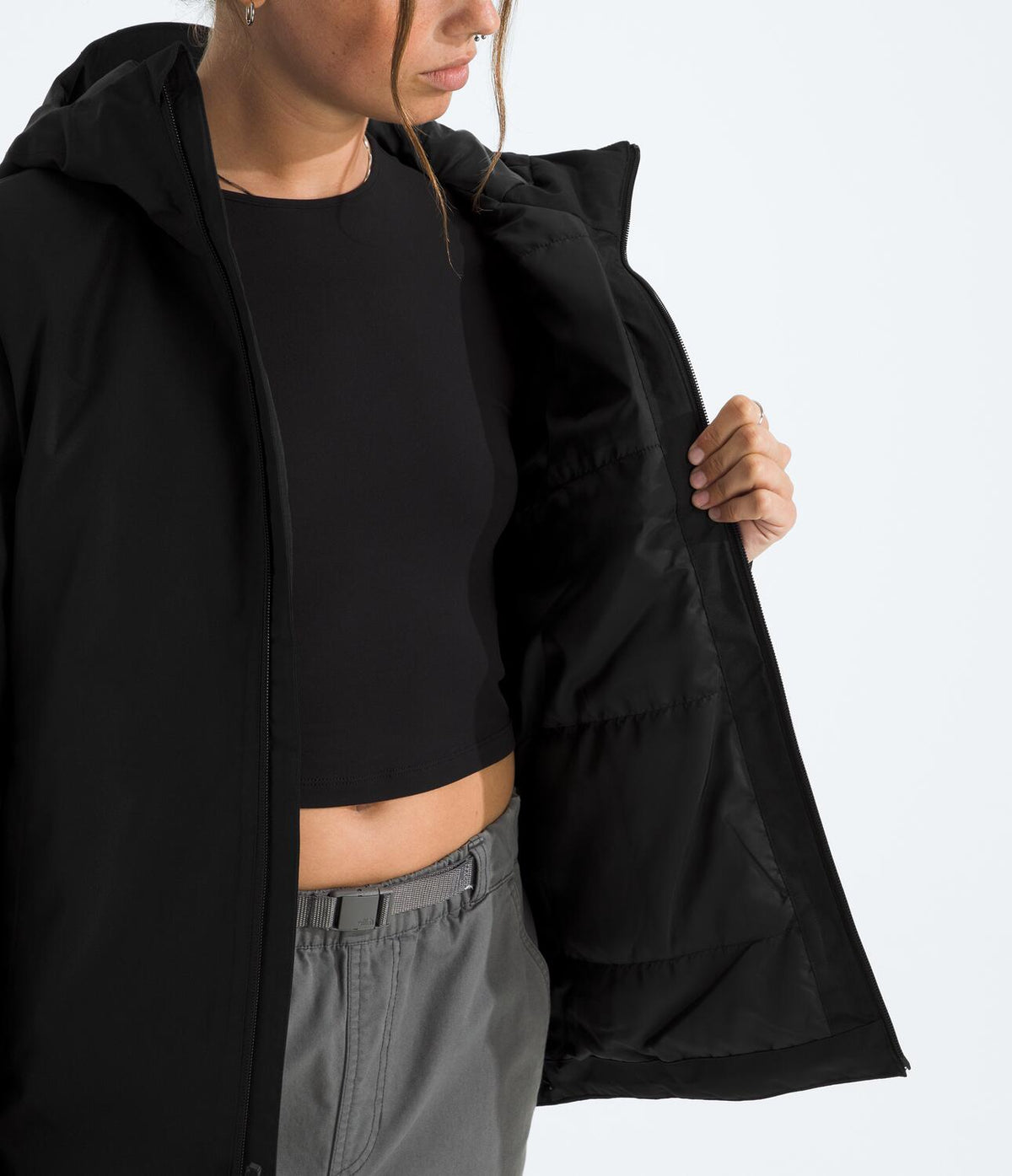 Chaqueta Impermeable Quest Mono Ins Jacket Negro Mujer The North Face