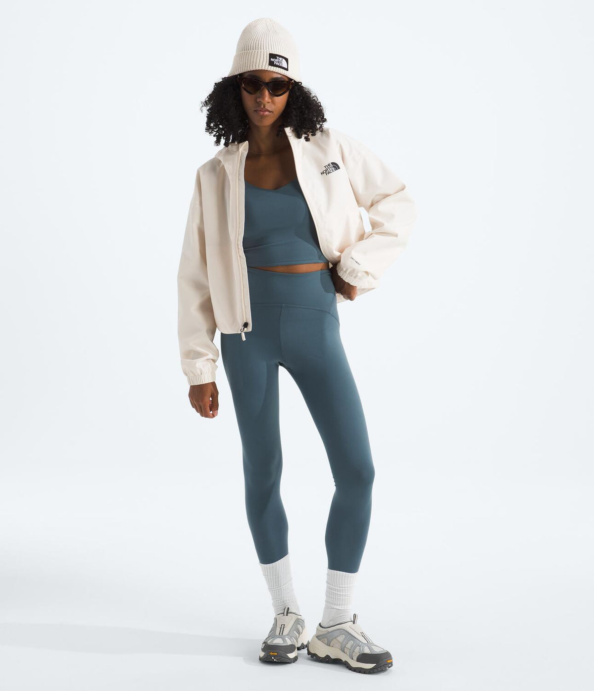 Chaqueta Impermeable Quest Mono Cropped Jacket Blanco Mujer The North Face