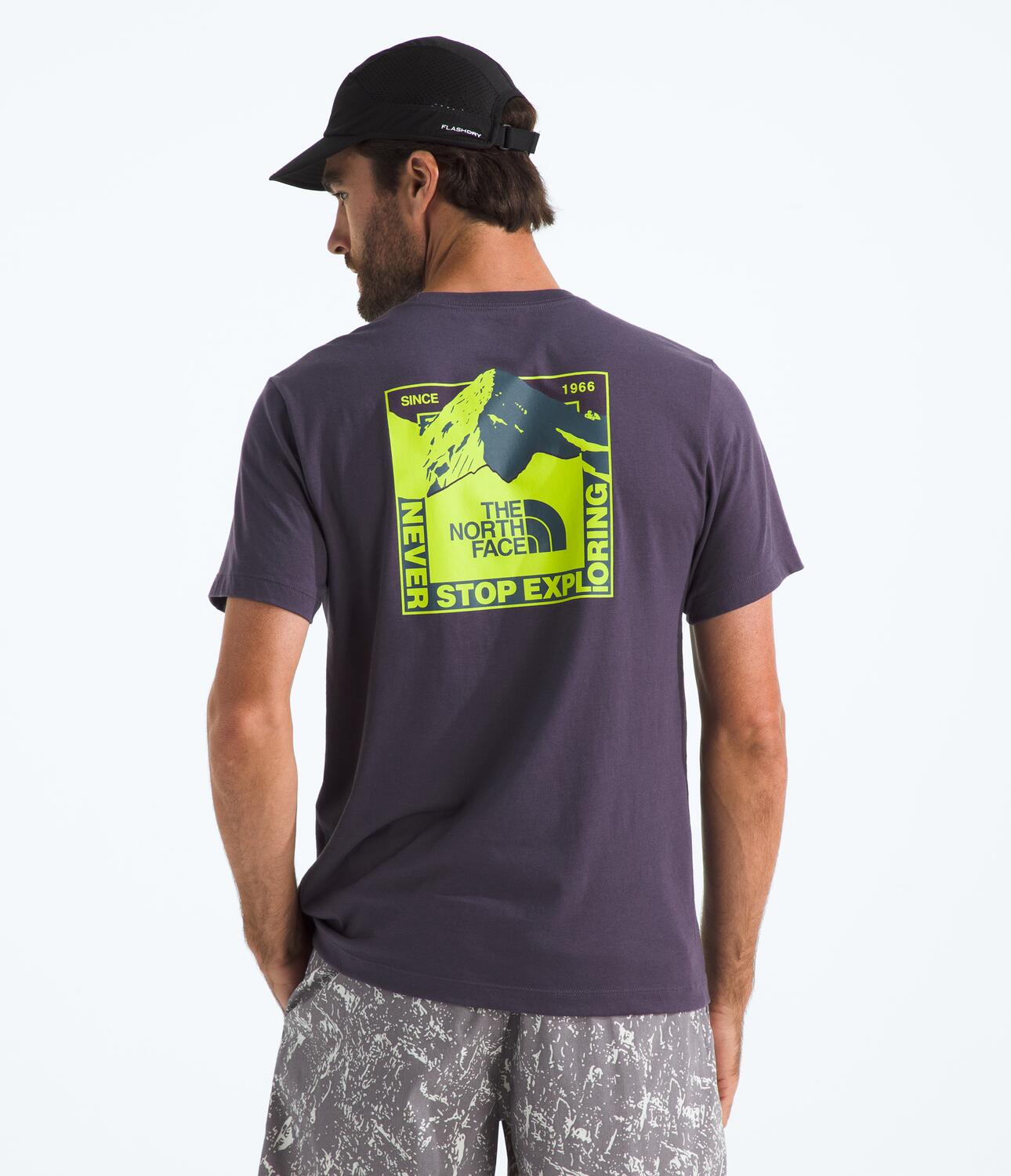 Camiseta Evolution Mountain Scape Short Sleeve Tee Graph Morada Hombre The North Face