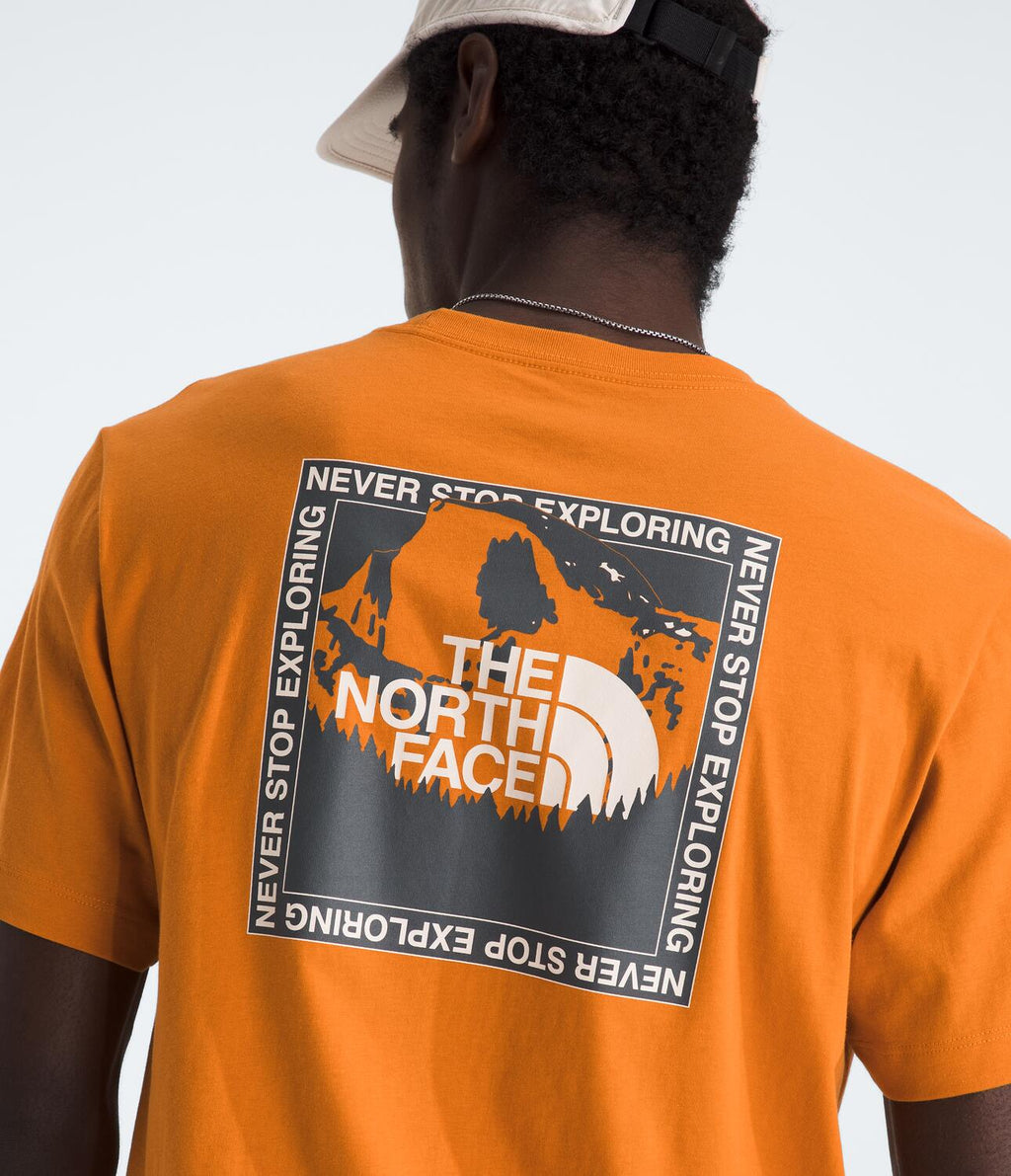Camiseta Evolution Stay Exploring Short Sleeve Tee Graph Naranja Hombre The North Face