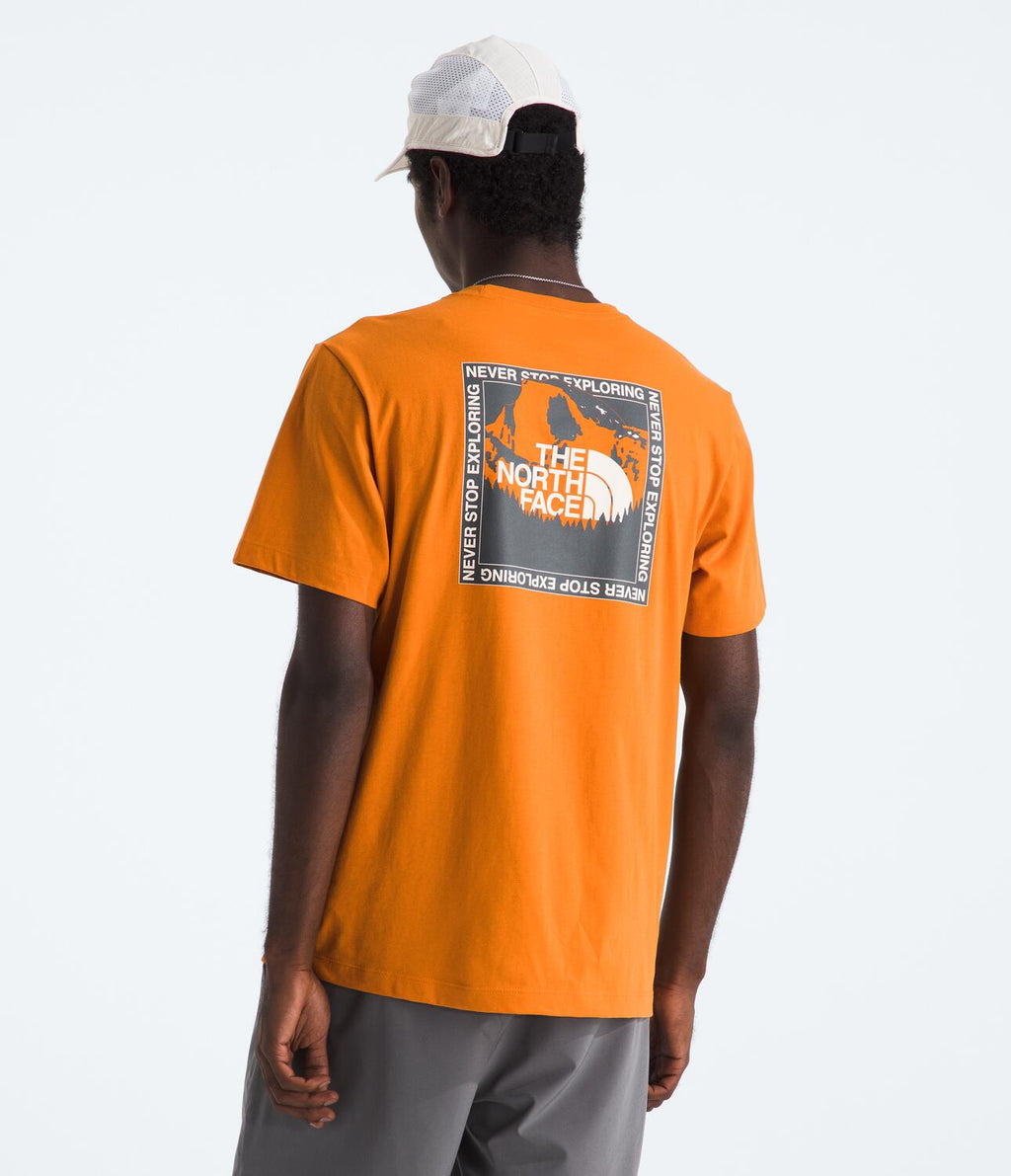 Camiseta Evolution Stay Exploring Short Sleeve Tee Graph Naranja Hombre The North Face