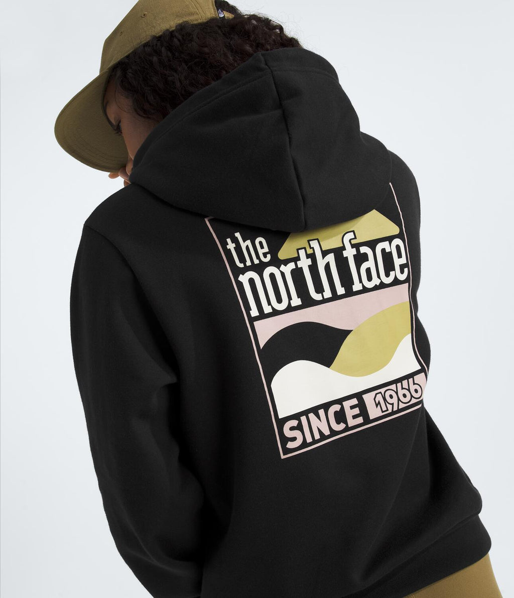 Buzo Evolution Exploring Since 66 Hoodie Graphic Negro Mujer The North Face