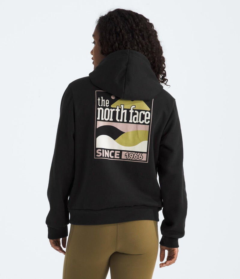 Buzo Evolution Exploring Since 66 Hoodie Graphic Negro Mujer The North Face