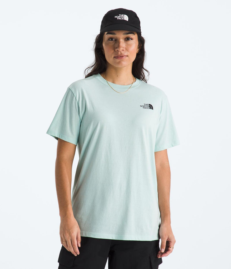 Camiseta Evolution Explore Pin Short Sleeve Tee Graphic Azul Mujer The North Face
