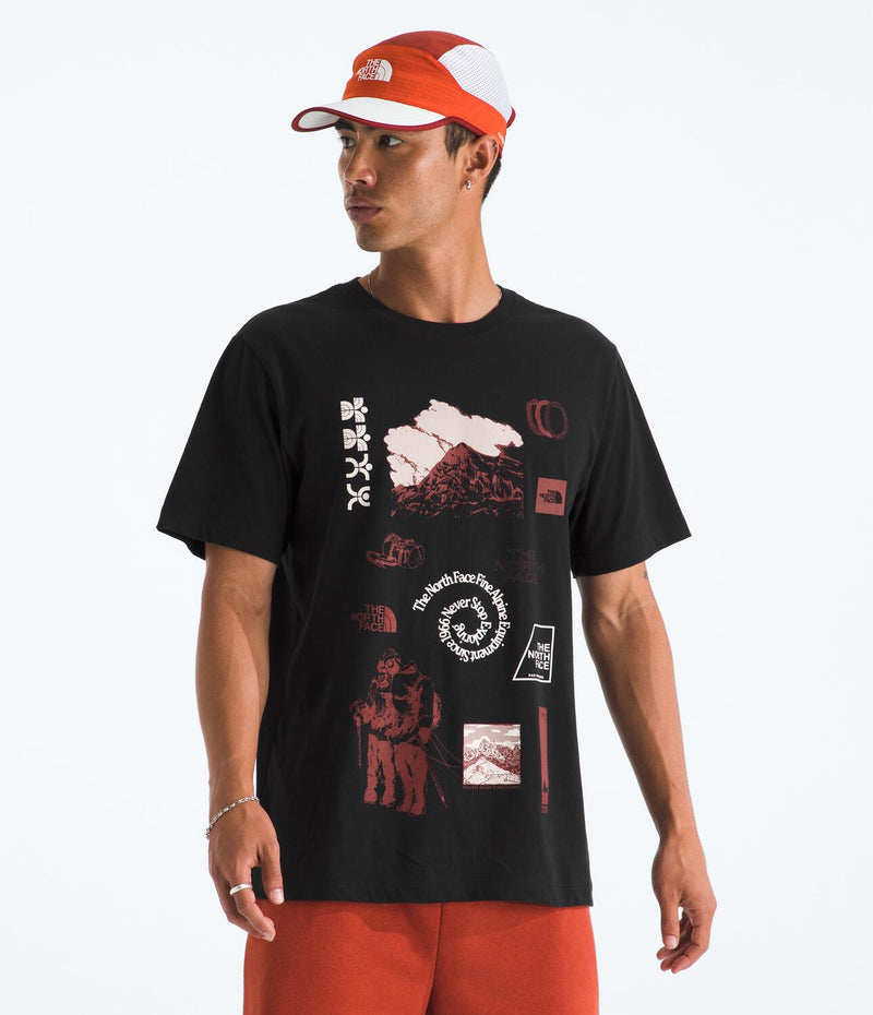 Camiseta Evolution Indigo Illusion Short Sleeve Tee Graph Negra Hombre The North Face