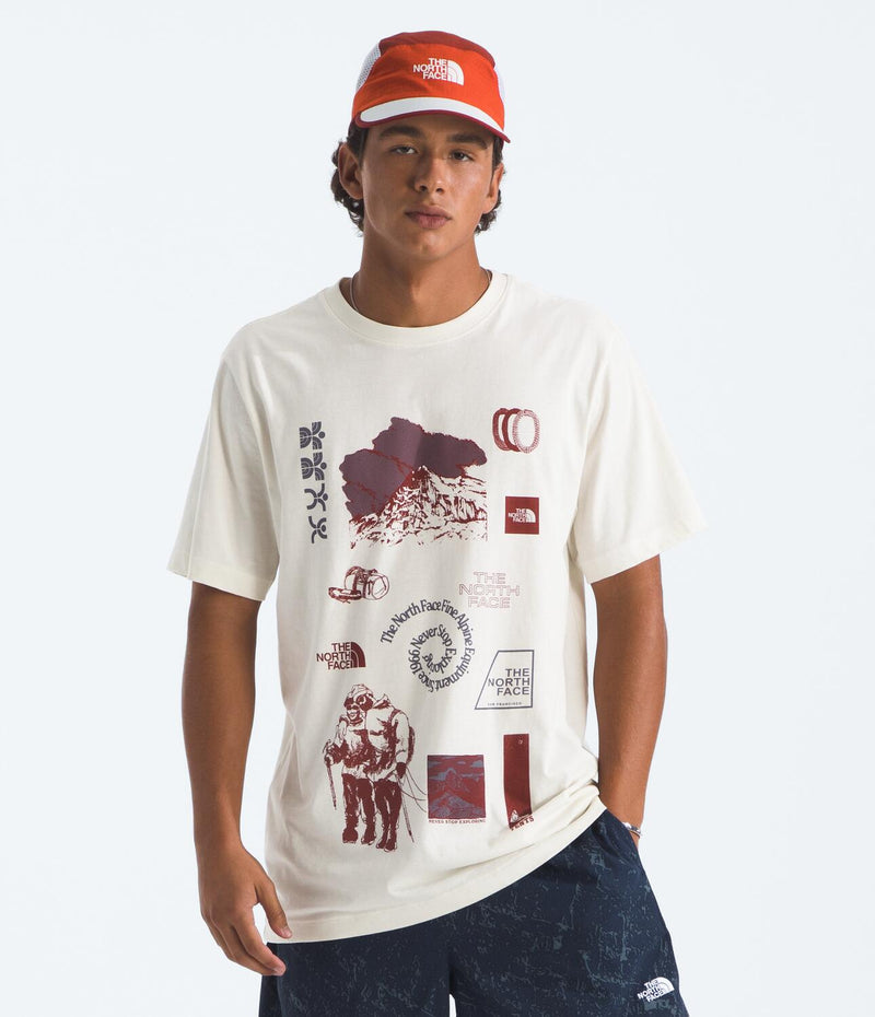 Camiseta Evolution Indigo Illusion Short Sleeve Tee Graph Blanca Hombre The North Face